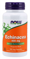 Now Foods, Echinacea, 400 mg, 100 Veg Κάψουλες