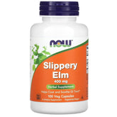 NOW Foods, Slippery Elm, 400 mg, 100 Veg Capsules - GREEN LIFE CYPRUS