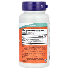 NOW Foods, Magnesium Glycinate With BioPerine®, 60 Veg Capsules - GREEN LIFE CYPRUS