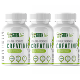 Green Life Cyprus micronized creatine monohydrate capsules, 120-count bottle, dietary supplement for muscle support and enhanced performance