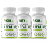 Green Life Cyprus micronized creatine monohydrate capsules, 120-count bottle, perfect for muscle support and athletic performance.