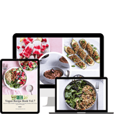 Green Life 15 Vegan Recipe Book Vol.7 by GREEN LIFE BOOKS, featuring colorful pages of plant-based recipes and vibrant vegan dishes.