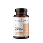 VITAREA Natural Doctor Vitamin C with Bioflavonoids supplement bottle, 90 capsules for immune support and antioxidant benefits.