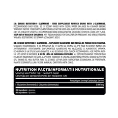 GLUTAMINE 300G/100SERV, Genius Nutrition - GREEN LIFE CYPRUS
