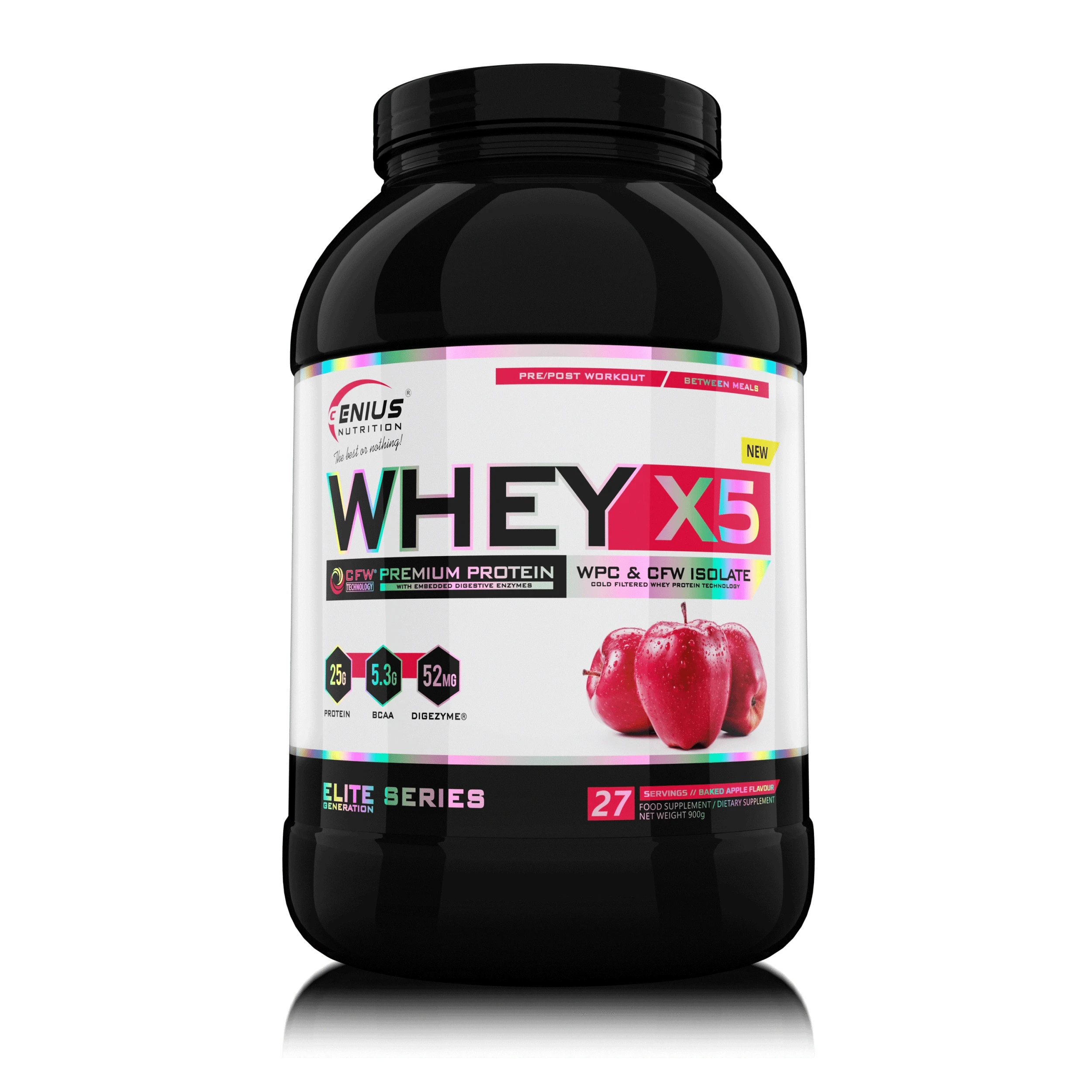 WHEY-X5® 900g/27serv, Genius Nutrition - GREEN LIFE CYPRUS