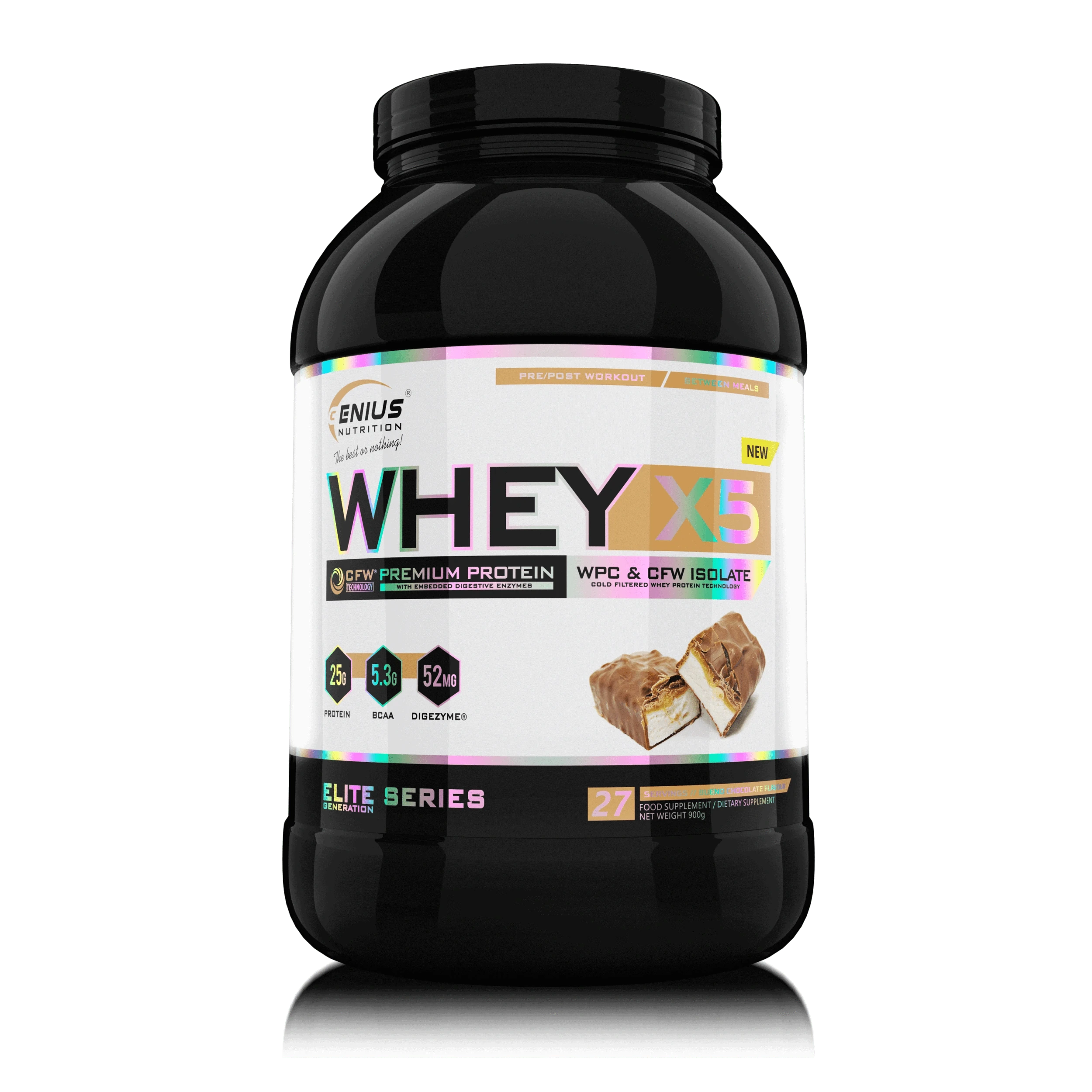 WHEY-X5® 900g/27serv, Genius Nutrition - GREEN LIFE CYPRUS
