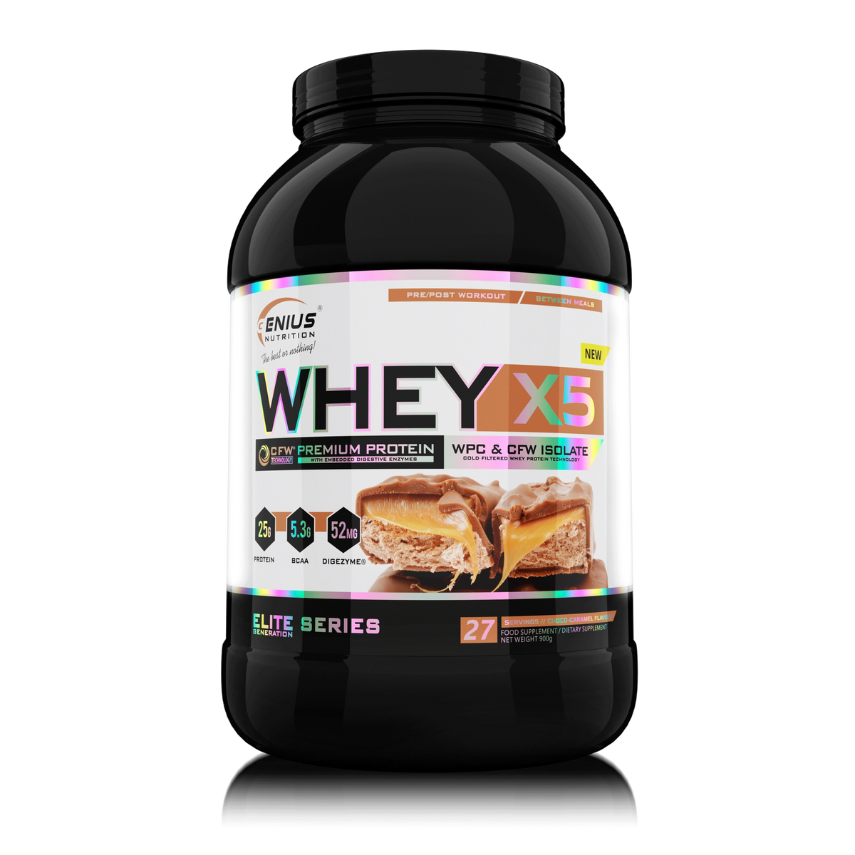 WHEY-X5® 900g/27serv, Genius Nutrition 