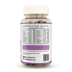 Memory and brain support supplement capsules by Strength & Spices, featuring 1000mg formula in a bottle of 60 capsules.