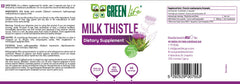 Green Life Milk Thistle — Silybum marianum (Vegan Capsules)-1000mg per serving(90capsules)
