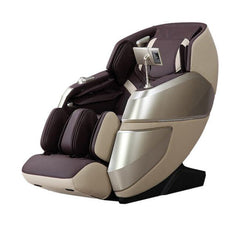 VIKING FITNESS A-522 massage chair in beige and brown with padded armrests and ergonomic design for relaxation.