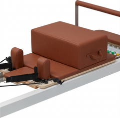 Aluminium Pilates Reformer Brown Leather