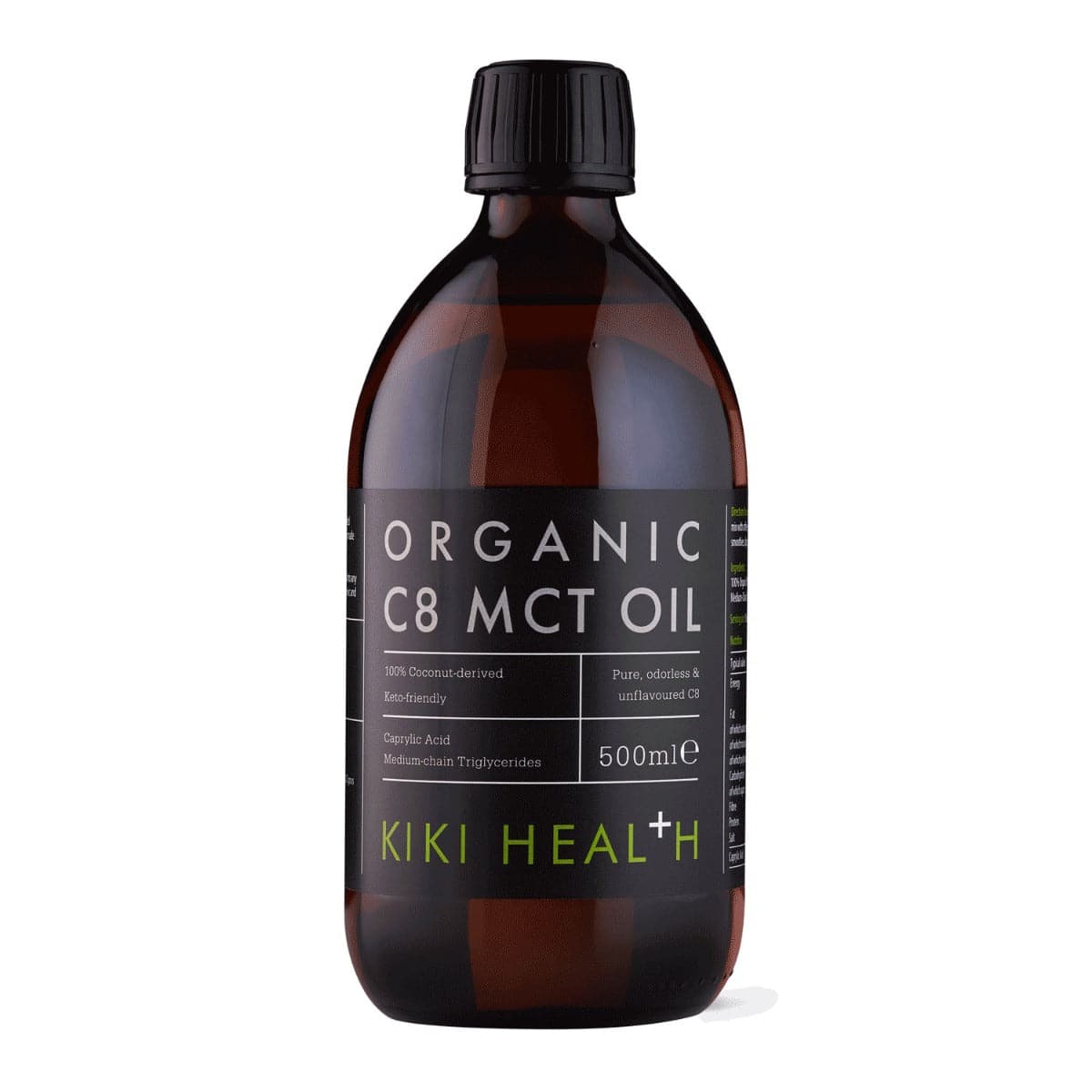 Kiki Health, Organic C8 MCT Oil, 500ml - GREEN LIFE CYPRUS