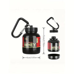 Small 100ml TEMU whey protein container, compact and lightweight, suitable for storing whey supplement powder or protein.