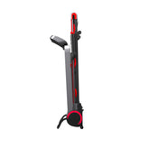 VIKING FITNESS RunSmart Electric Treadmill folded for storage, with a compact design and digital display panel.