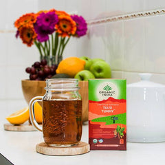 Organic India, Tulsi Tea Tummy, Caffeine-Free, 25 Infusion Bags - GREEN LIFE CYPRUS