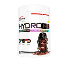 Hydro-HD protein powder by Genius Nutrition in 700g container, showing the supplement container on a plain background.