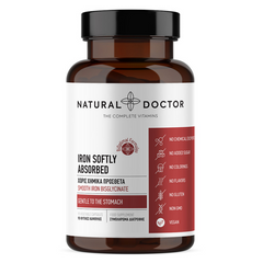 Natural Doctor, Iron Softly Absorbed, 90 Veg Caps - GREEN LIFE CYPRUS