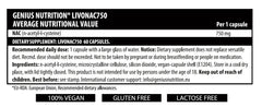 LIVONAC750 60 Caps/60 Serv, Genius Nutrition