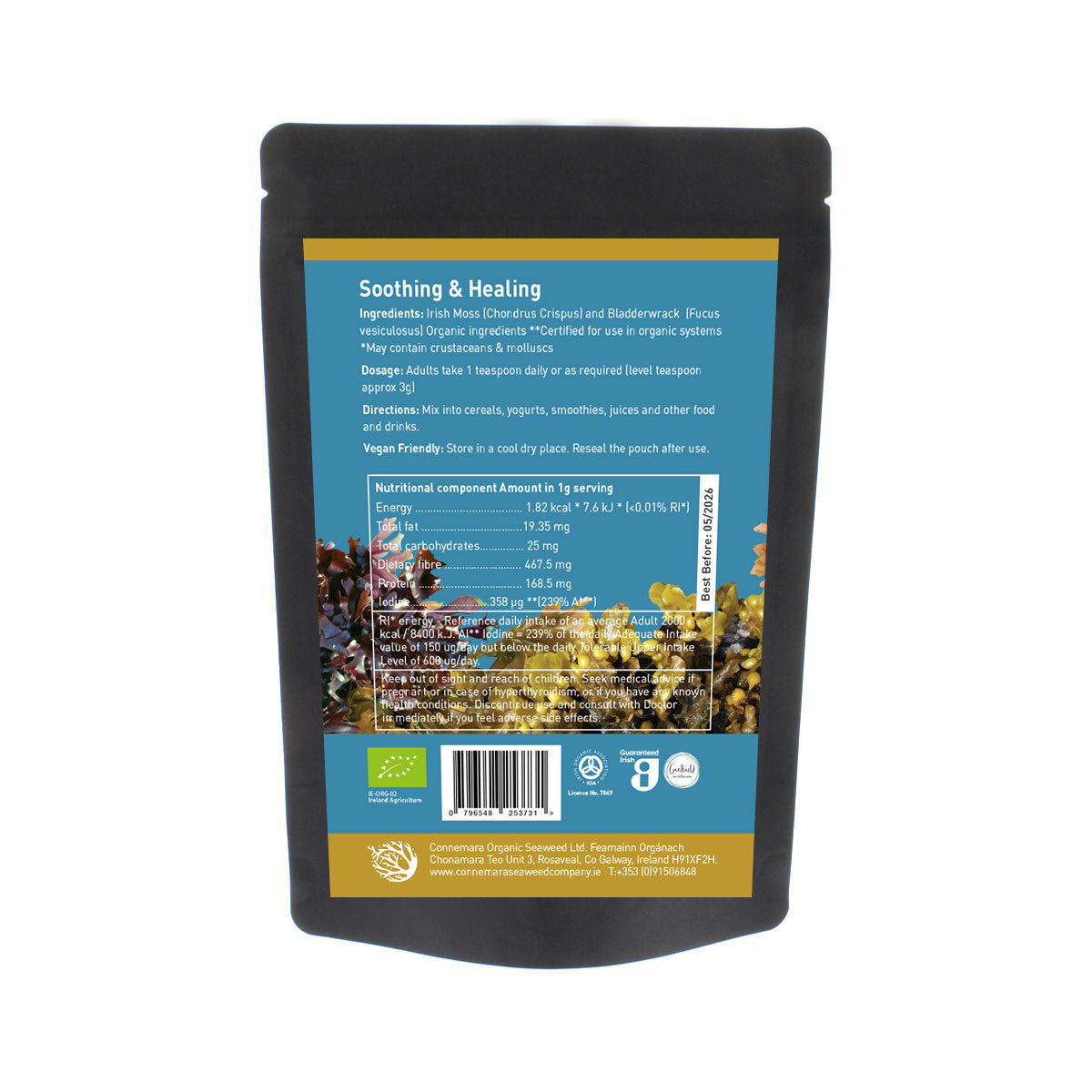 Connemara, BIO Irish Seamoss & Bladderwrack Powder, 50g