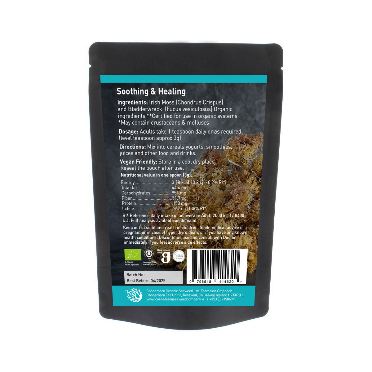 Connemara, BIO Irish Sea Moss Powder, 50 γρ