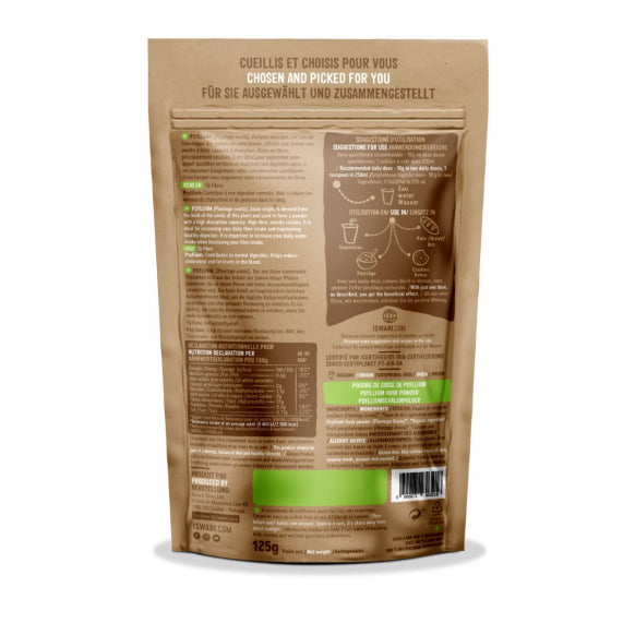 Iswari, BIO Psyllium Husk, Gluten Free, 125g