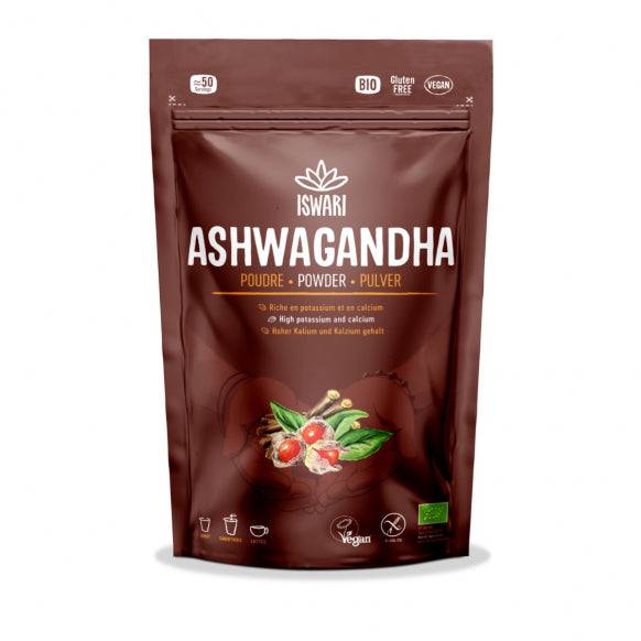 Iswari, BIO Ashwagandha Powder, Gluten Free, 150g - GREEN LIFE CYPRUS