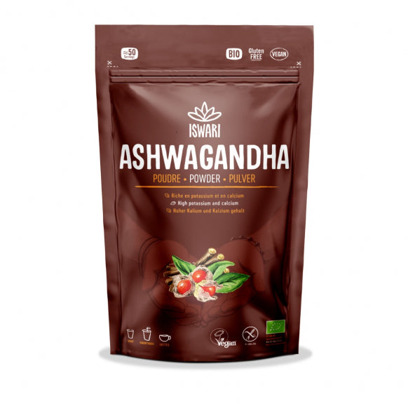 Iswari, BIO Ashwagandha Powder, Χωρίς γλουτένη, 150 γρ