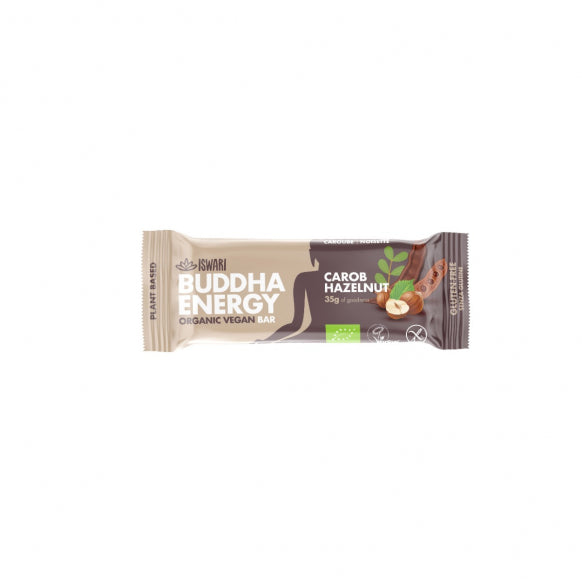 Iswari, BIO Buddha Energy Bar, Carob & Hazelnut, Gluten Free, 35g