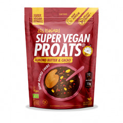 Iswari, BIO Super Vegan Proats, Αμύγδαλο &amp; Κακάο, Χωρίς γλουτένη, 750 γρ.