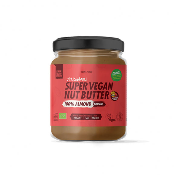 Iswari, BIO Super Vegan Καβουρδισμένο Αμύγδαλο Βούτυρο, Χωρίς Γλουτένη, 500 γρ