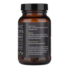 Kiki Health, βιολογικό εκχύλισμα μανιταριού Cordyceps, 60 Vegicaps 