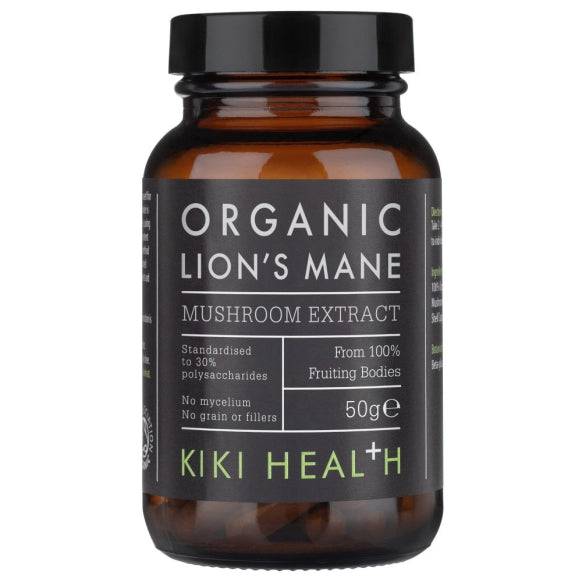 Kiki Health, Organic Lion's Mane Mushroom Extract Powder, 50g - GREEN LIFE CYPRUS