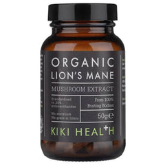 Kiki Health, Organic Lion's Mane Mushroom Extract Powder, 50g - GREEN LIFE CYPRUS