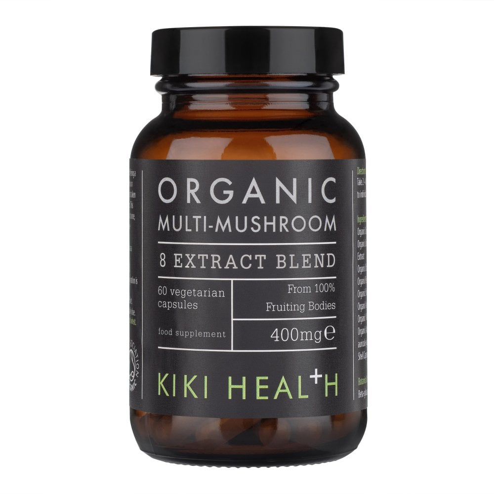 Kiki Health, Organic 8 Multi Mushroom Extract Blend, 60 Vegicaps