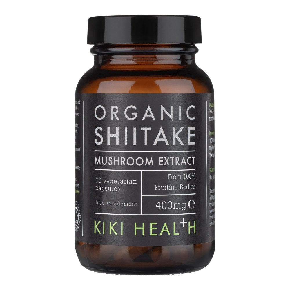 Kiki Health, Organic Shiitake Mushroom Extract, 60 Vegicaps