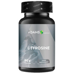 Adams Supplements, L-Tyrosine 500mg, 90cps - GREEN LIFE CYPRUS