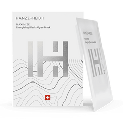 Zinzino MAXIMIZE Black Algae Skin Care mask in 5x10 ml tubes, showcasing the black algae formula for facial skincare.