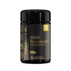 Liposomal Trans-Resveratrol 240mg, 60 Vegan Capsules - Purovitalis - GREEN LIFE CYPRUS