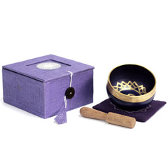 AW Gifts, Chakra Singing Bowl - Crown - GREEN LIFE CYPRUS