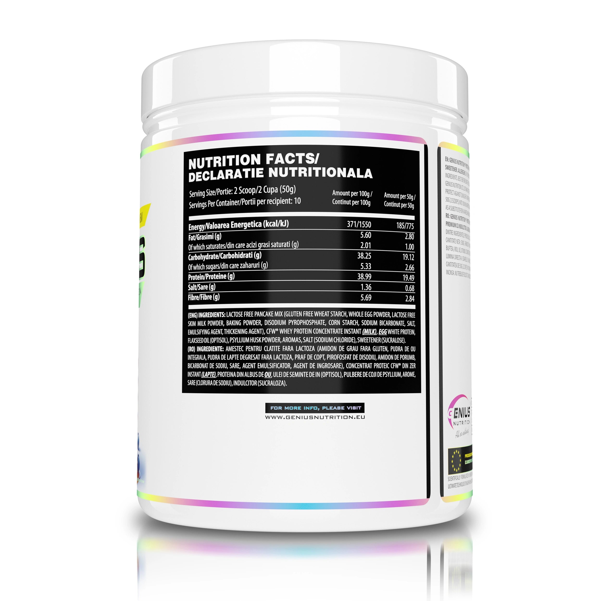 Protein Pancakes 500g, Genius Nutrition - GREEN LIFE CYPRUS