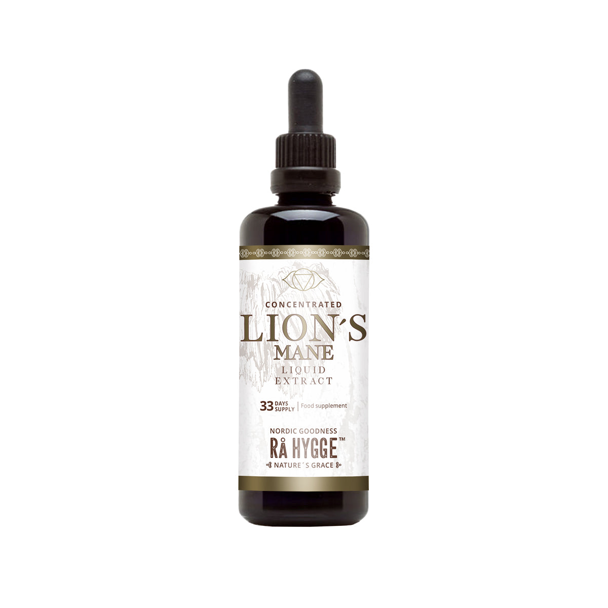 Rå Hygge, BIO Lion's Mane Liquid Dual Extract, Alcohol Free, 100ml