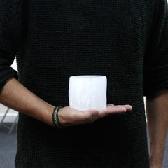 AW Gifts, Selenite Cylinder Candle Holder - GREEN LIFE CYPRUS
