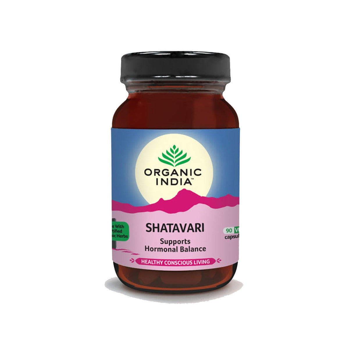 Organic India, БИО Шатавари, 90 капсул