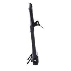 VIKING FITNESS D-6 Electric Treadmill folded for storage, with a digital display and sturdy running belt visible.