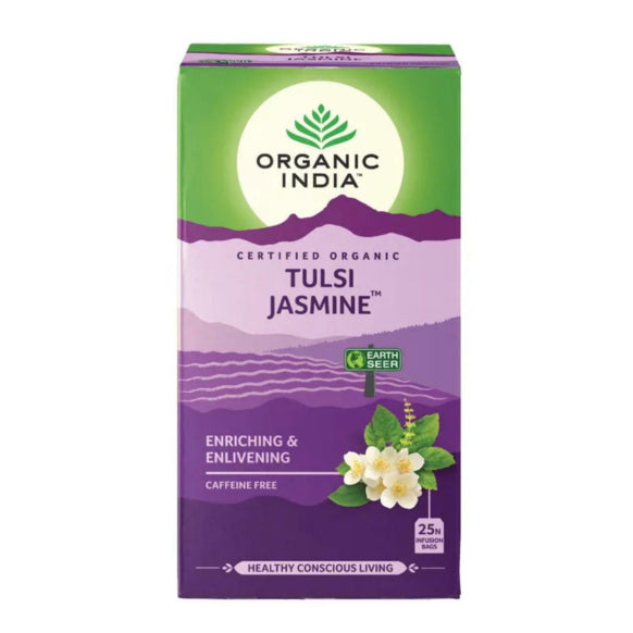 Organic India, BIO Tulsi Jasmine Tea, Caffeine-Free, 25 Infusion Bags