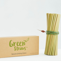 GREEN STRAWS 100p 20cm