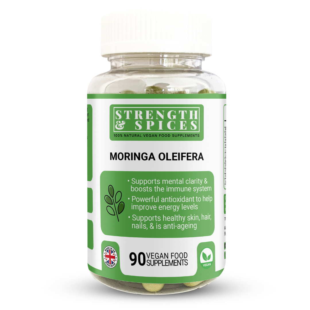 Moringa Oleifera 700mg 90 capsules- Strength & Spices