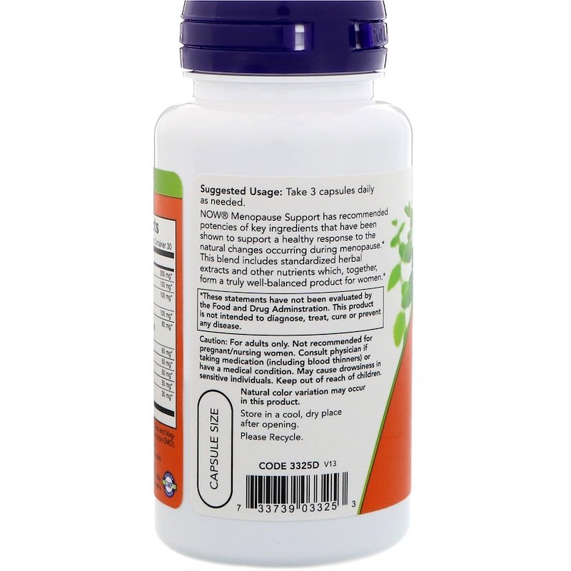 Now Foods, Menopause Support, 90 Veg Capsules - GREEN LIFE CYPRUS 