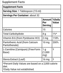 Now Foods, L-Carnitine Liquid, 1,000 mg, (473 ml) - GREEN LIFE CYPRUS