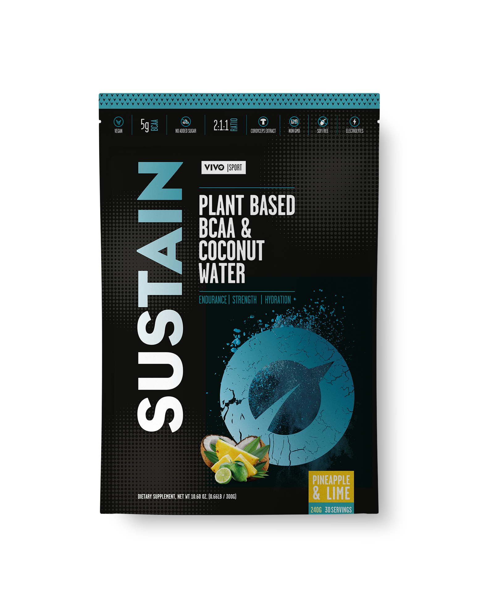 SUSTAIN Vegan EAA Supplement & Electrolyte Complex (280g) - GREEN LIFE CYPRUS 